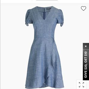 J.Crew Medium wash Chambray dress - size 14